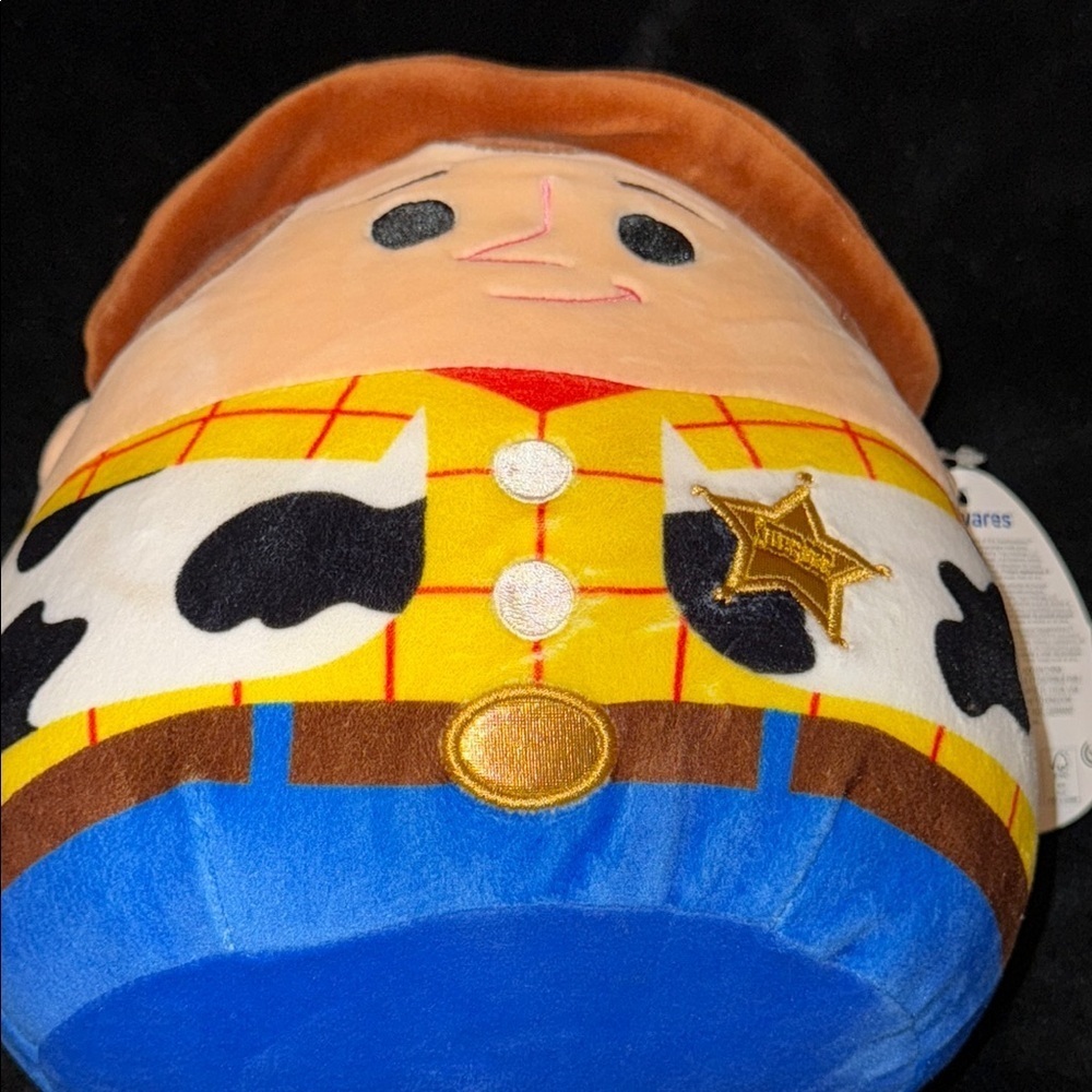 Yellow and Brown Stuffed Animal with Cowboy Charm - Picture 7 of 9